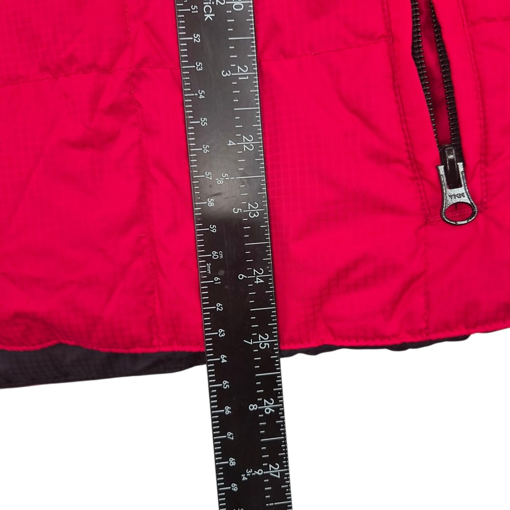 Lands End Reversible Goose Down Puffer Vest Red Gray Womens XL 18-20 Regular - Picture 6 of 6